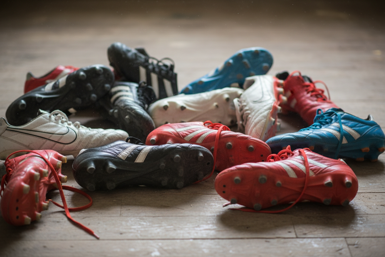 Make it that the shoes lay on the ground